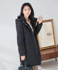 K2UAD10199 a.v.v(アー・ヴェ・ヴェ) フーデッドロングダウンコート ネイビー