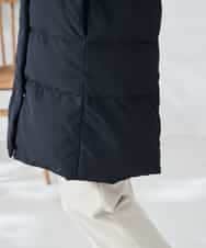 K2UAD10199 a.v.v(アー・ヴェ・ヴェ) フーデッドロングダウンコート ネイビー