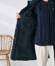 K2UAD10199 a.v.v(アー・ヴェ・ヴェ) フーデッドロングダウンコート ネイビー