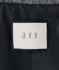K2UAG07189 a.v.v(アー・ヴェ・ヴェ) 2WAY テーラード ダブル ロングコート キャメル