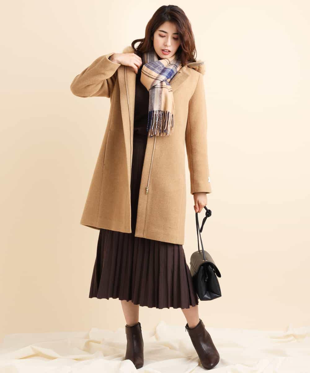 K2UAJ01139 a.v.v(アー・ヴェ・ヴェ) 2WAYフーテッドコート ブルー