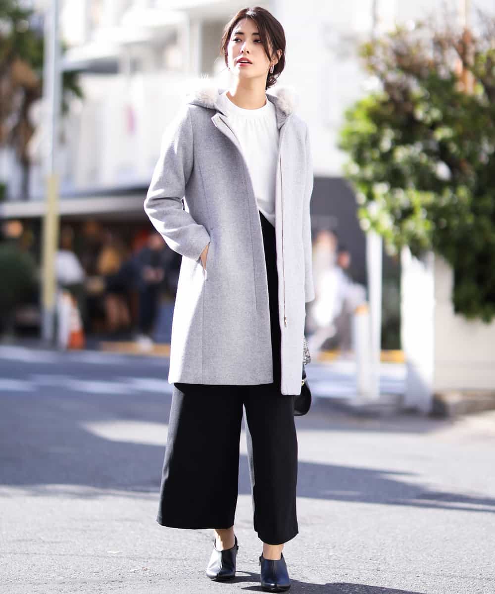K2UAJ01139 a.v.v(アー・ヴェ・ヴェ) 2WAYフーテッドコート ブルー