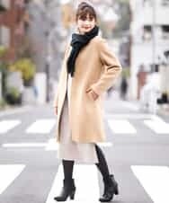 K2UAJ05139 a.v.v(アー・ヴェ・ヴェ) ノーカラーコート ベージュ