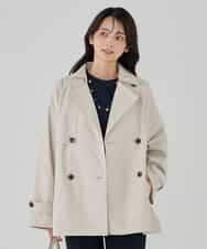 K2UDD02119 a.v.v(アー・ヴェ・ヴェ) ミドルトレンチコート アイボリー