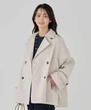 K2UDD02119 a.v.v(アー・ヴェ・ヴェ) ミドルトレンチコート アイボリー