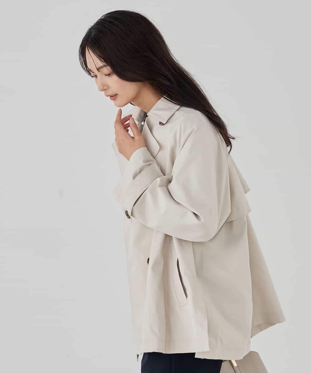 K2UDD02119 a.v.v(アー・ヴェ・ヴェ) ミドルトレンチコート アイボリー