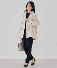 K2UDD02119 a.v.v(アー・ヴェ・ヴェ) ミドルトレンチコート アイボリー