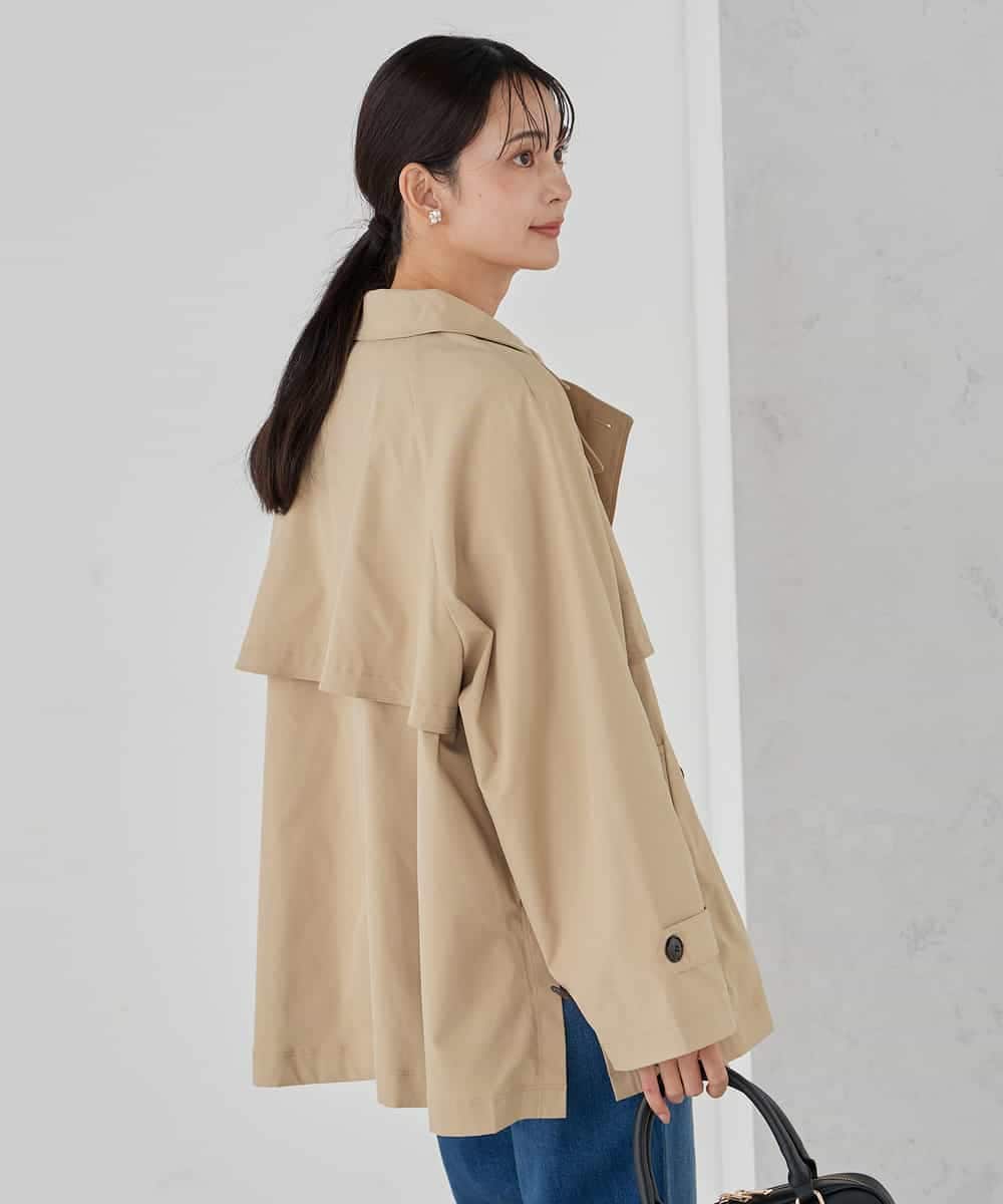 K2UDD02119 a.v.v(アー・ヴェ・ヴェ) ミドルトレンチコート アイボリー