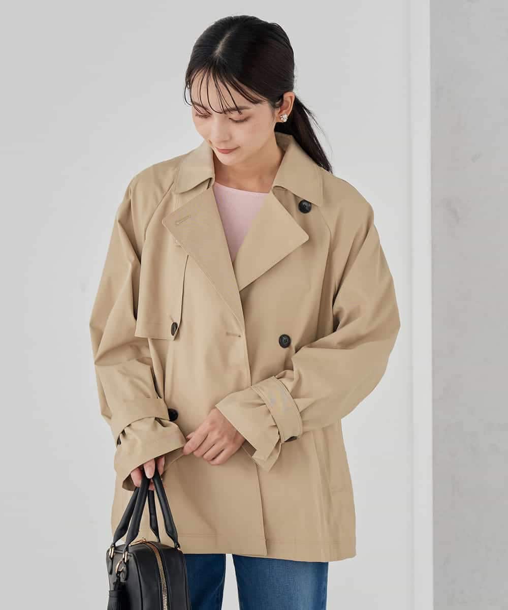 K2UDD02119 a.v.v(アー・ヴェ・ヴェ) ミドルトレンチコート アイボリー