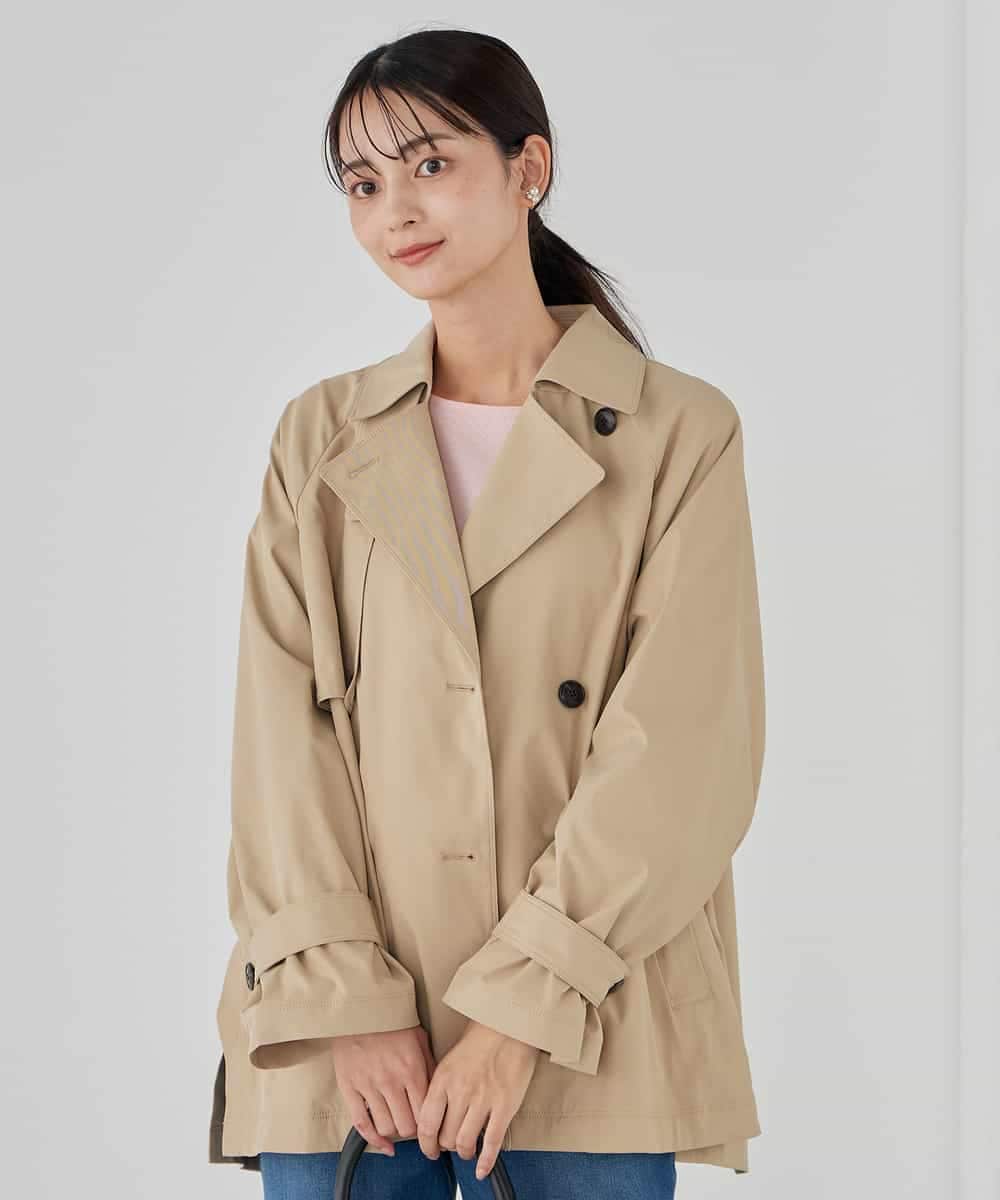 K2UDD02119 a.v.v(アー・ヴェ・ヴェ) ミドルトレンチコート アイボリー