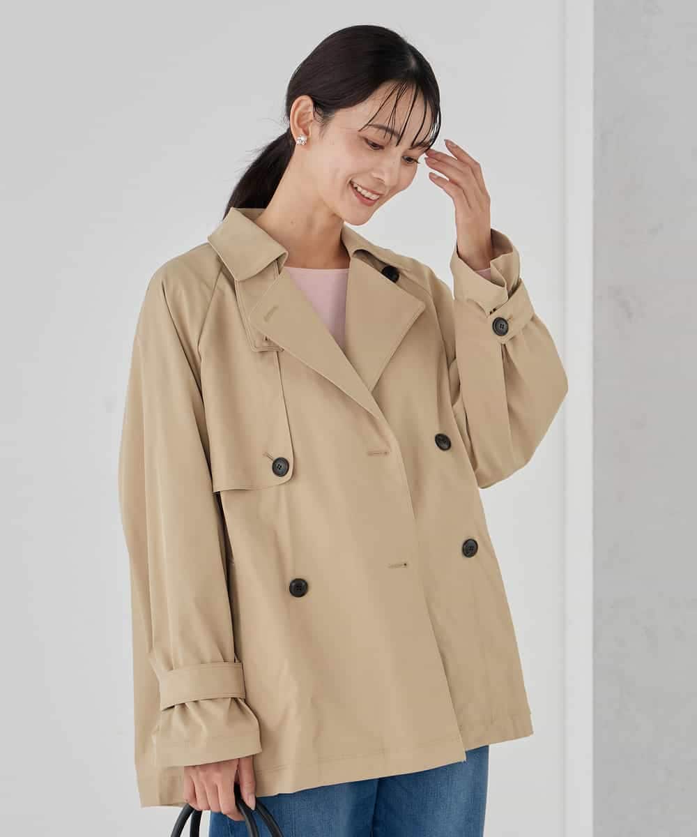 K2UDD02119 a.v.v(アー・ヴェ・ヴェ) ミドルトレンチコート アイボリー