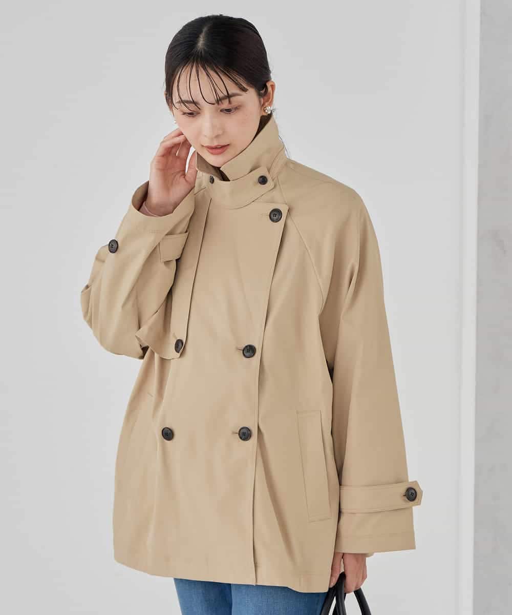 K2UDD02119 a.v.v(アー・ヴェ・ヴェ) ミドルトレンチコート アイボリー