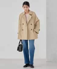 K2UDD02119 a.v.v(アー・ヴェ・ヴェ) ミドルトレンチコート アイボリー