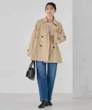 K2UDD02119 a.v.v(アー・ヴェ・ヴェ) ミドルトレンチコート アイボリー