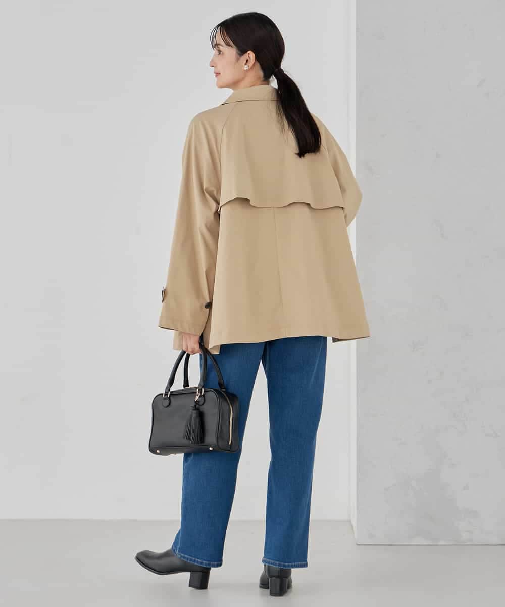 K2UDD02119 a.v.v(アー・ヴェ・ヴェ) ミドルトレンチコート アイボリー