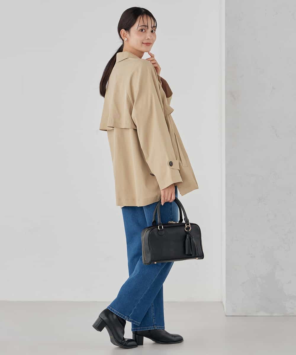 K2UDD02119 a.v.v(アー・ヴェ・ヴェ) ミドルトレンチコート アイボリー