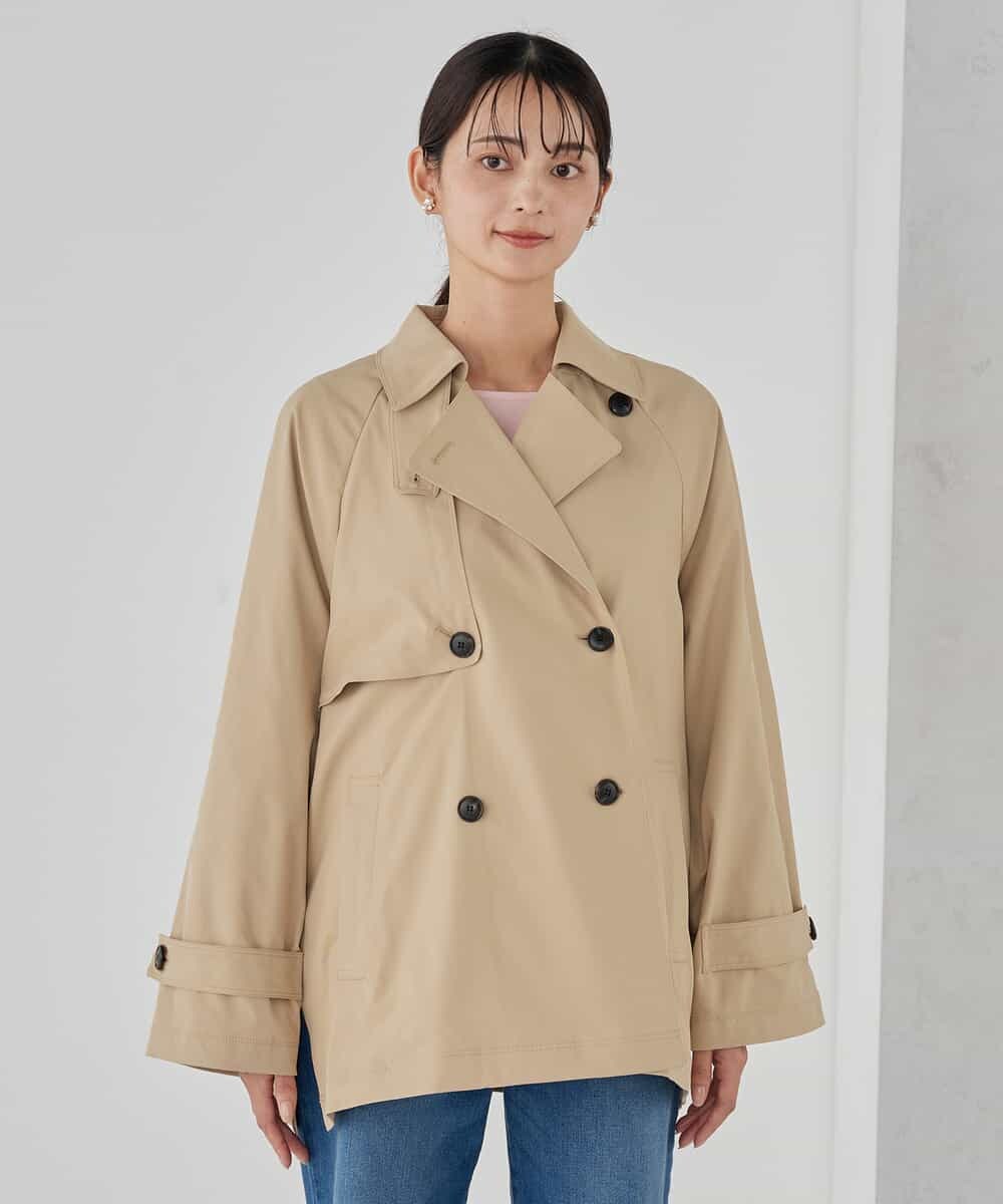 K2UDD02119 a.v.v(アー・ヴェ・ヴェ) ミドルトレンチコート アイボリー