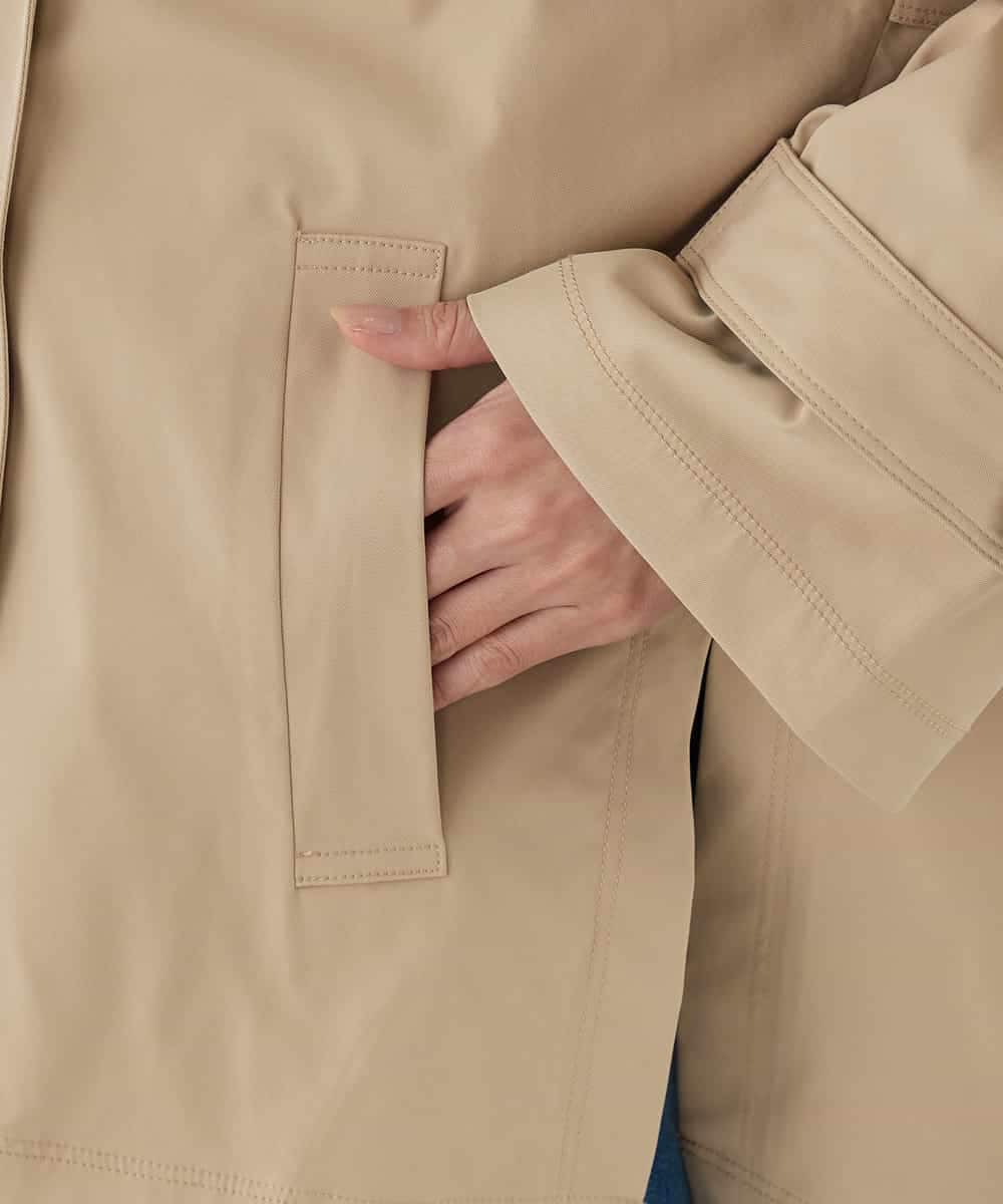 K2UDD02119 a.v.v(アー・ヴェ・ヴェ) ミドルトレンチコート アイボリー