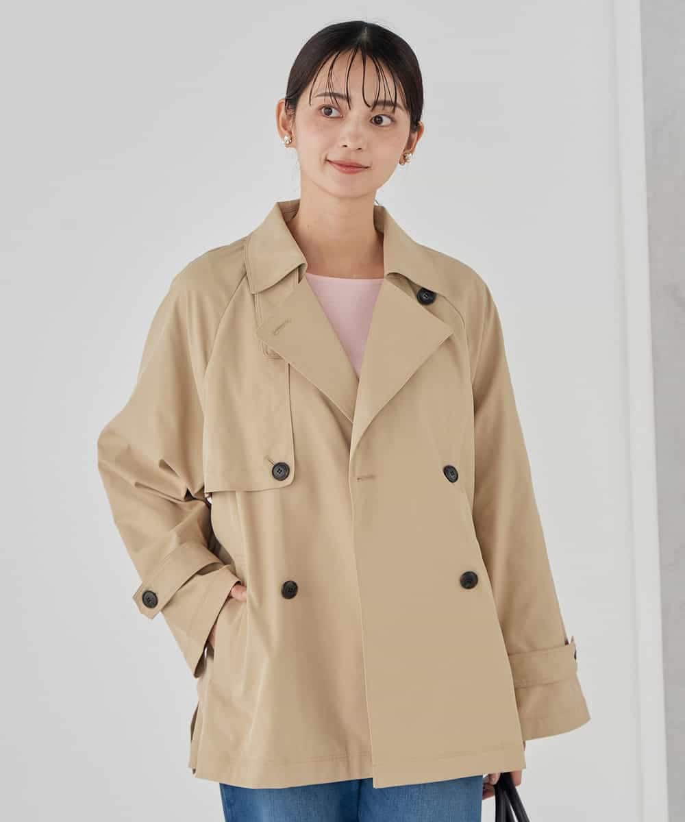 K2UDD02119 a.v.v(アー・ヴェ・ヴェ) ミドルトレンチコート ベージュ