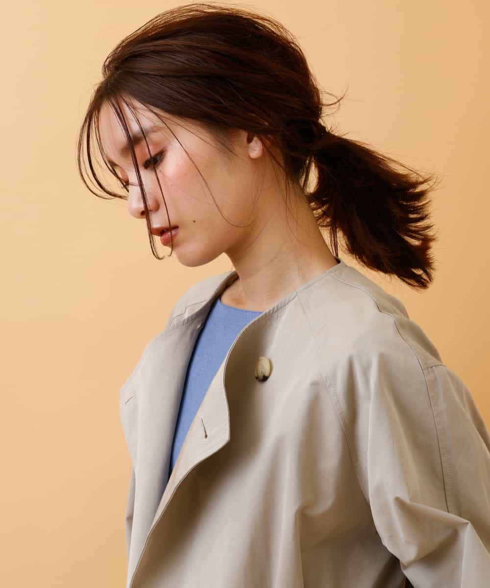 A V V アー ヴェ ヴェ 2way 華奢見えコート スタンドカラーゆるシルエットコート イトキンオンラインストア