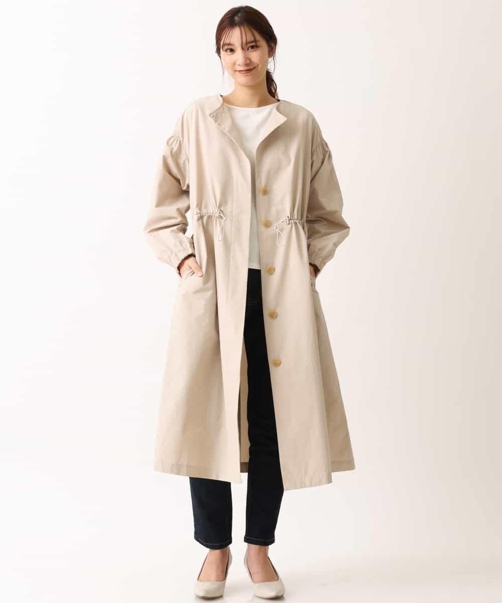 A V V アー ヴェ ヴェ 着こなし2way ノーカラーライトコート イトキンオンラインストア