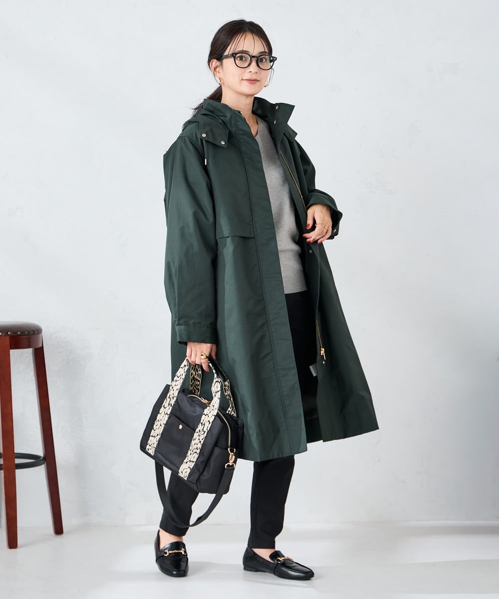 K2UKA12159 a.v.v(アー・ヴェ・ヴェ) ライナー付きモッズコート グリーン