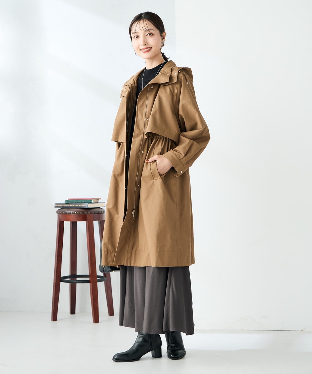 K2UKA12159 a.v.v(アー・ヴェ・ヴェ) ライナー付きモッズコート グリーン