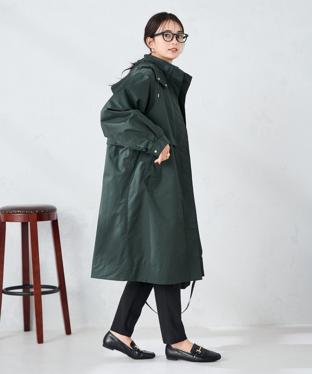 K2UKA12159 a.v.v(アー・ヴェ・ヴェ) ライナー付きモッズコート グリーン