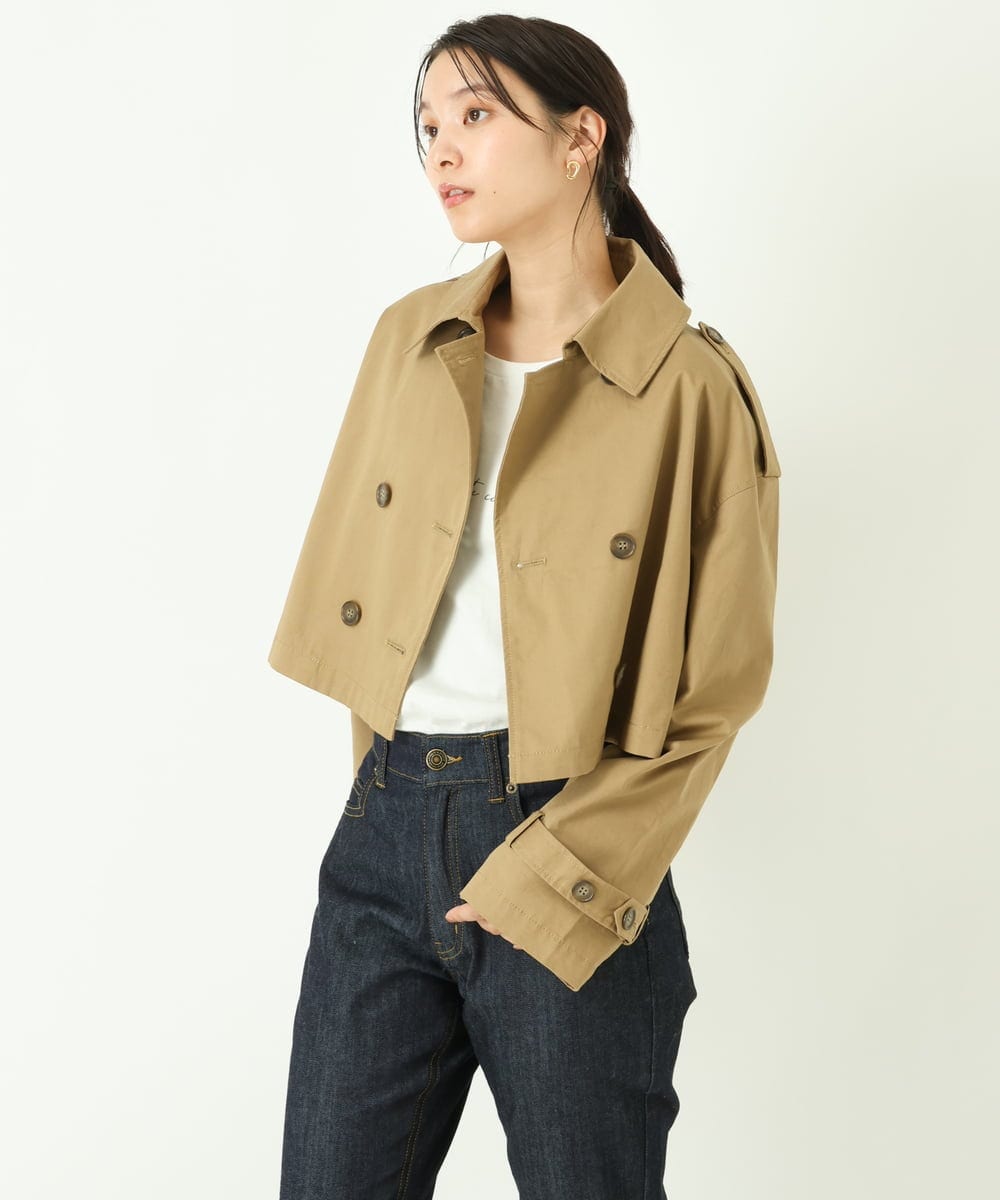 K2UKP15209 a.v.v(アー・ヴェ・ヴェ) マルチウェイトレンチコート ベージュ