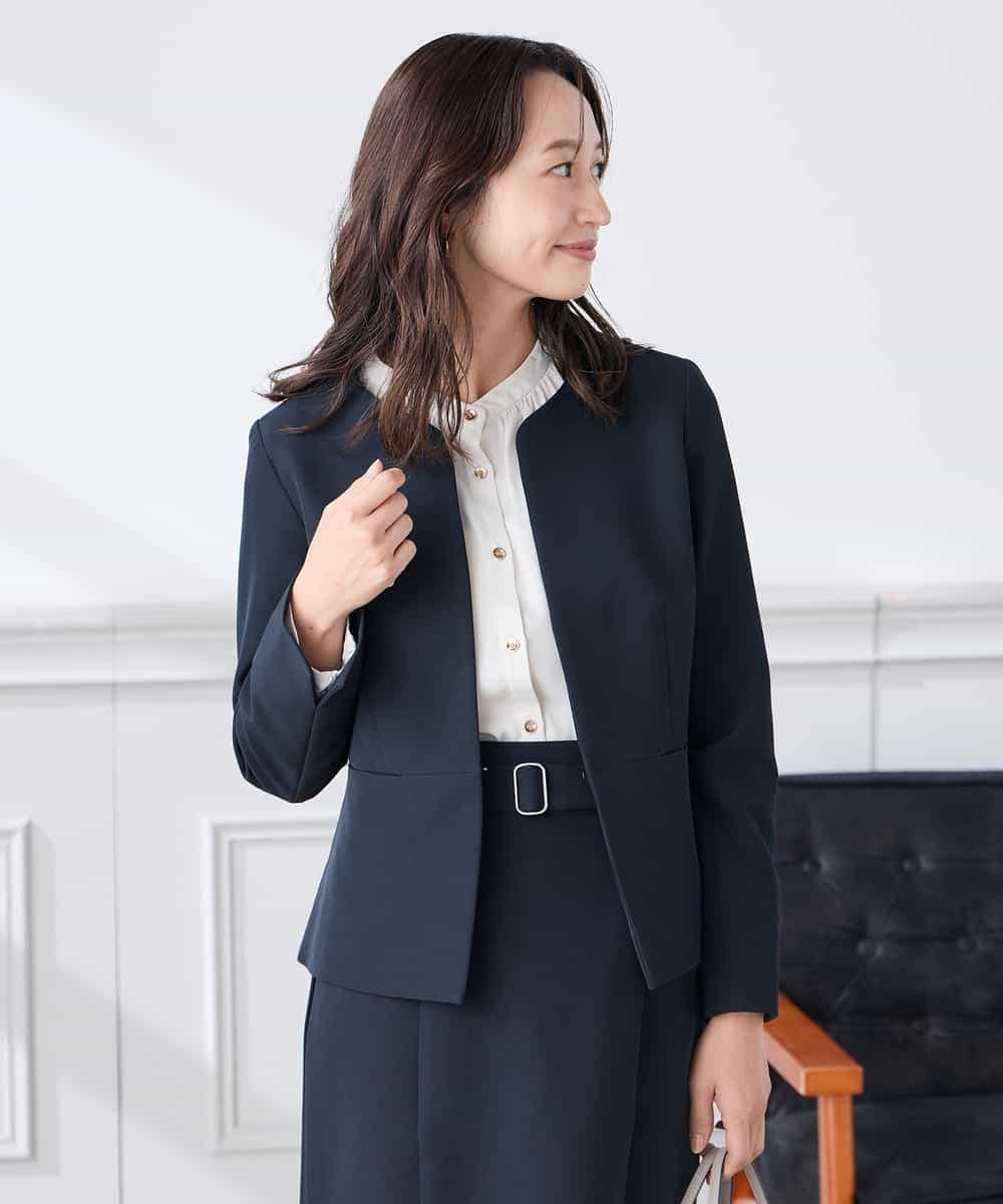 K3BFD04044 a.v.v Elmi(アー・ヴェ・ヴェ) 【低身長サイズ】【洗える】サテンギャザーブラウス ピンク