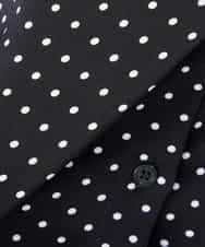 K3BFD25049 a.v.v Elmi(アー・ヴェ・ヴェ) 【低身長サイズ】フリルVネックドット柄ブラウス ホワイト