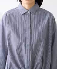 K3BFD28049 a.v.v Elmi(アー・ヴェ・ヴェ) 【低身長サイズ】ストライプ柄クロップドシャツ ピンク