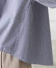 K3BFD28049 a.v.v Elmi(アー・ヴェ・ヴェ) 【低身長サイズ】ストライプ柄クロップドシャツ ピンク