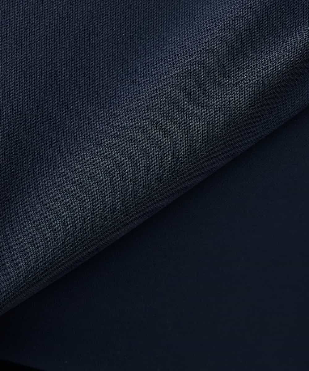 K3BGD07049 a.v.v Elmi(アー・ヴェ・ヴェ) 【低身長サイズ】浅Vネックブラウス［接触冷感/速乾/UVカット/イージーケア］ ネイビー