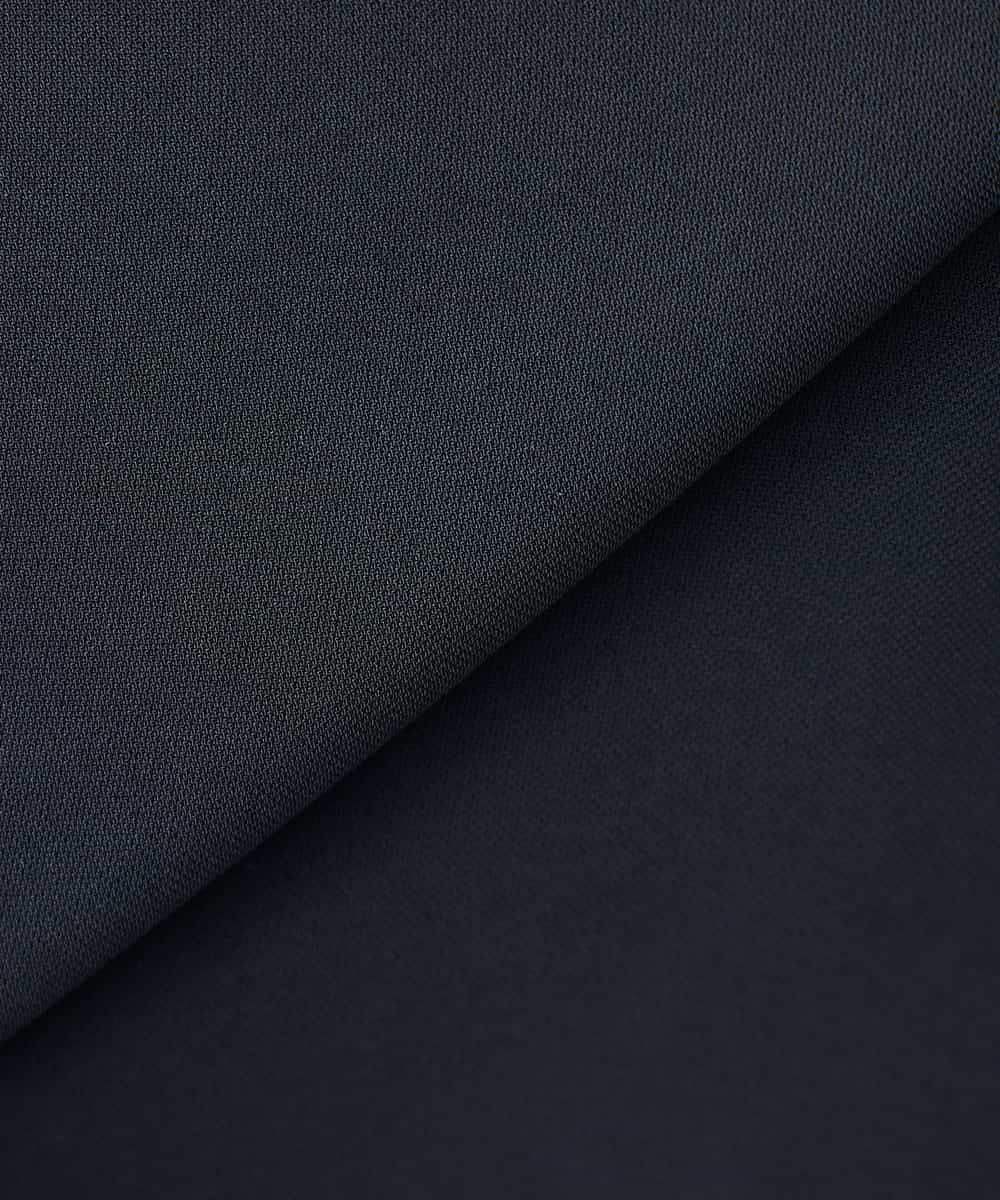 K3BGD07049 a.v.v Elmi(アー・ヴェ・ヴェ) 【低身長サイズ】浅Vネックブラウス［接触冷感/速乾/UVカット/イージーケア］ ネイビー