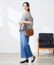 K3BGD08044 a.v.v Elmi(アー・ヴェ・ヴェ) 【低身長サイズ】ソフトサッカースキッパーブラウス ライトブルー