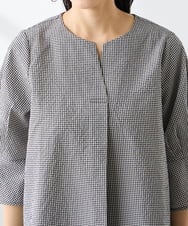 K3BGD08044 a.v.v Elmi(アー・ヴェ・ヴェ) 【低身長サイズ】ソフトサッカースキッパーブラウス ライトブルー