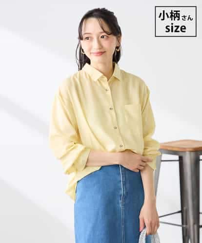 K3BGD15044 a.v.v Elmi 【低身長サイズ】バックタックシアーシャツ【接触冷感/イージーケア】