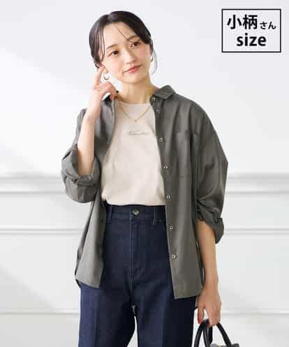 K3BGD15044 a.v.v Elmi 【低身長サイズ】バックタックシアーシャツ【接触冷感/イージーケア】