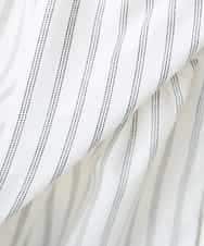 K3BGD32049 a.v.v Elmi(アー・ヴェ・ヴェ) 【低身長サイズ】ストライプ柄ティアードシアーブラウス ライトブルー