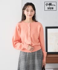 K3CBD20049 a.v.v Elmi(アー・ヴェ・ヴェ) 【低身長サイズ/2WAY】クルーネッククロップドカーディガン オレンジ