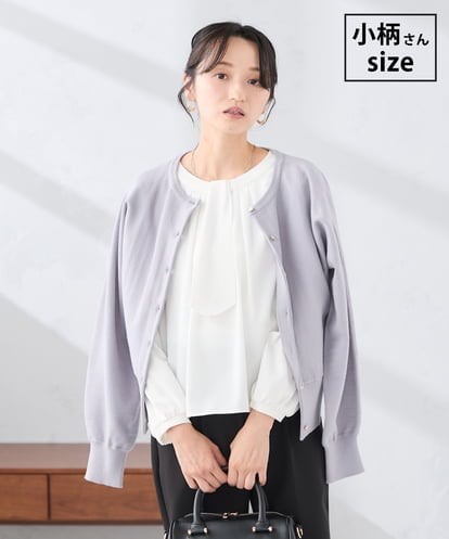 K3CBD20049 a.v.v Elmi 【低身長サイズ/2WAY】クルーネッククロップドカーディガン