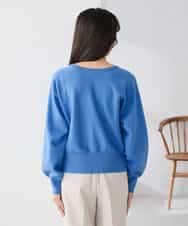 K3CBD20049 a.v.v Elmi(アー・ヴェ・ヴェ) 【低身長サイズ/2WAY】クルーネッククロップドカーディガン オレンジ