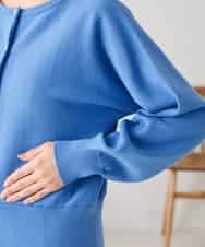 K3CBD20049 a.v.v Elmi(アー・ヴェ・ヴェ) 【低身長サイズ/2WAY】クルーネッククロップドカーディガン オレンジ