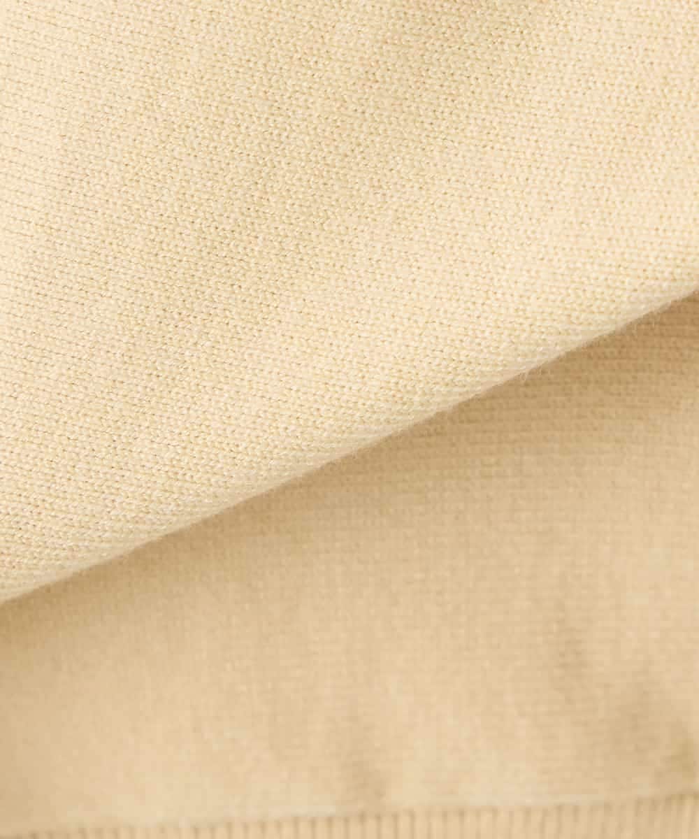 K3CBD20049 a.v.v Elmi(アー・ヴェ・ヴェ) 【低身長サイズ/2WAY】クルーネッククロップドカーディガン オレンジ