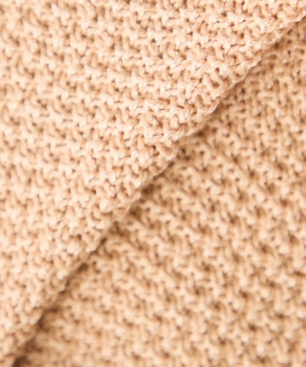 K3CED01069 a.v.v Elmi(アー・ヴェ・ヴェ) 【低身長サイズ】メタルボタンカノコニットジャケット ライトイエロー