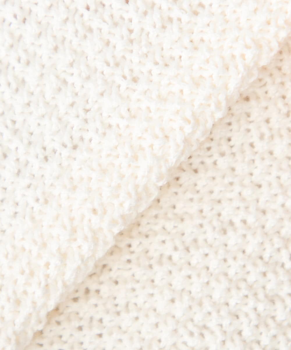 K3CED01069 a.v.v Elmi(アー・ヴェ・ヴェ) 【低身長サイズ】メタルボタンカノコニットジャケット ライトイエロー