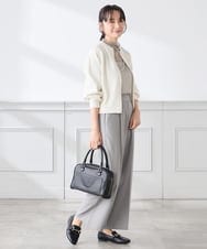 K3CED03059 a.v.v Elmi(アー・ヴェ・ヴェ) 【低身長サイズ】バックギャザーニットブルゾン ネイビー