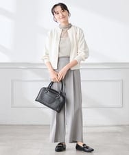 K3CED03059 a.v.v Elmi(アー・ヴェ・ヴェ) 【低身長サイズ】バックギャザーニットブルゾン ネイビー