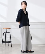 K3CED04054 a.v.v Elmi(アー・ヴェ・ヴェ) 【低身長サイズ】バックフレアダンボールパーカー ネイビー